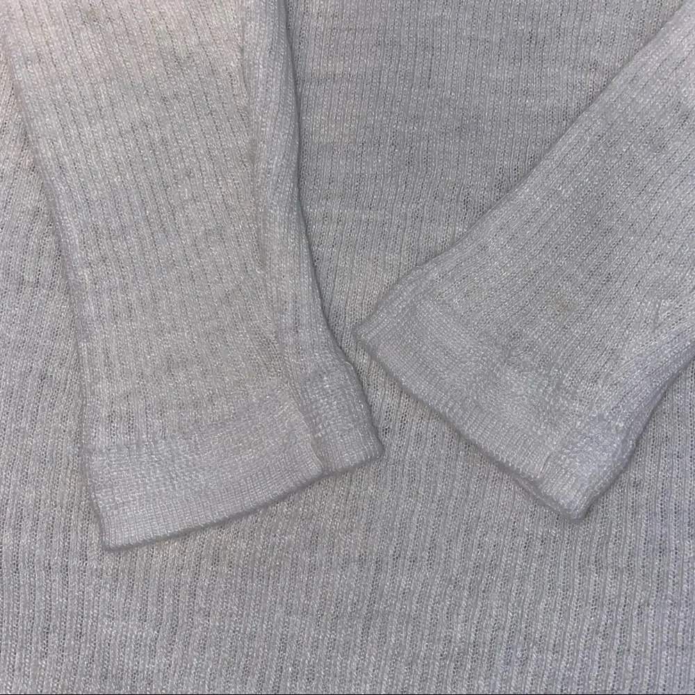 NWOT J.Crew Ribbed Sweater with Flower Sequin Detail - Picture 3 of 7